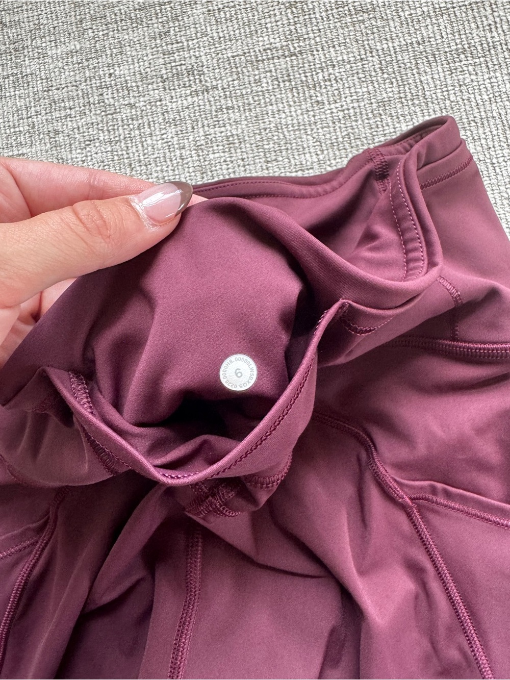Maroon Lululemon Athletica High-rise Leggings with Pockets - Picture 5 of 5
